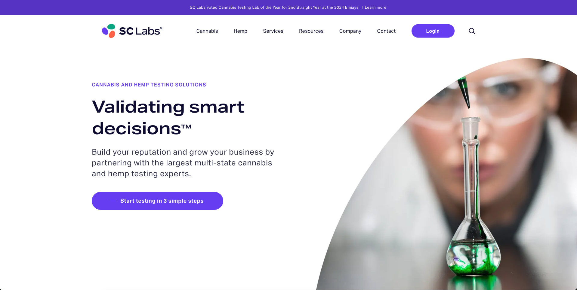 Screen shot of SCLabs.com