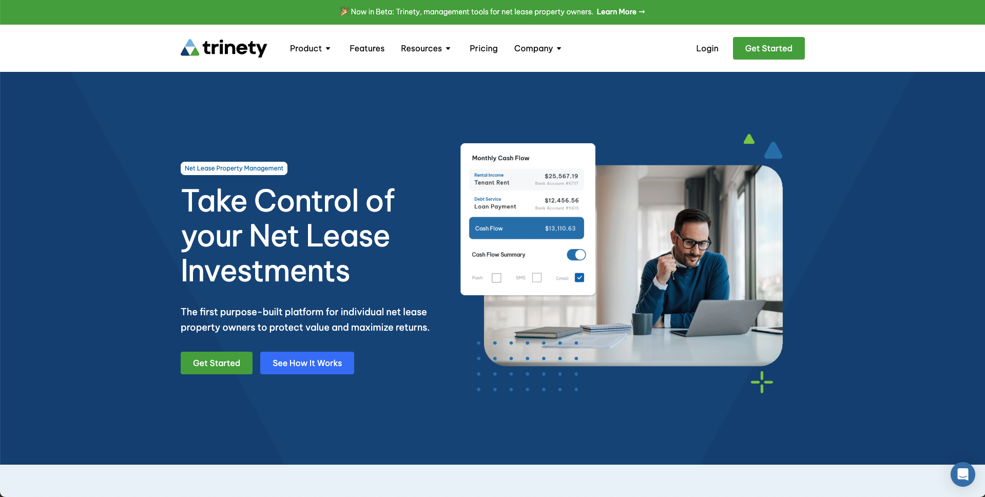 Screen shot of Trinety.com