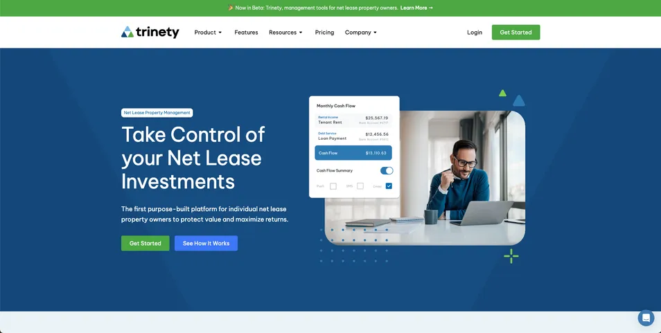 Screen shot of Trinety.com